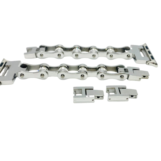 Sk1105Aw Ladies Apple Watch Band - Silver Color 1/2 Wide Standard Bands