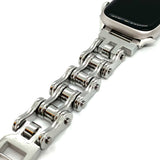 SK1128AW Mens Watch Band - Silver Color - 3/4" Wide