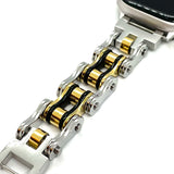SK1126AW Mens Watch Band -  Gold Silver Color - 3/4" Wide