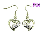 Sk2330 Heart Earrings Stainless Steel French Wire