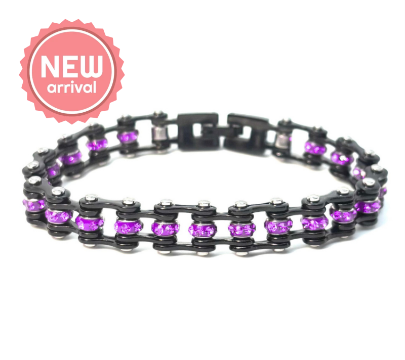 SK2813 Ladies Violet Stone 3/8’’ Bracelet Bracelet