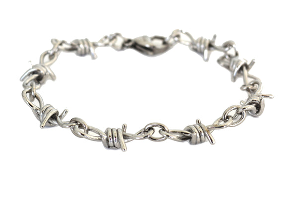 SK2033 Bracelet Ladies Stainless Steel Barbed Wire Link Design