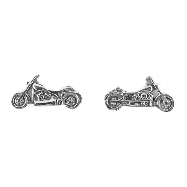 SK1619  Motorcycle Stud Earrings Post & Nut Stainless Steel Motorcycle Biker Jewelry
