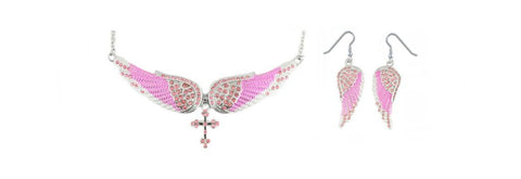 Ladies Wing Necklaces & Earrings