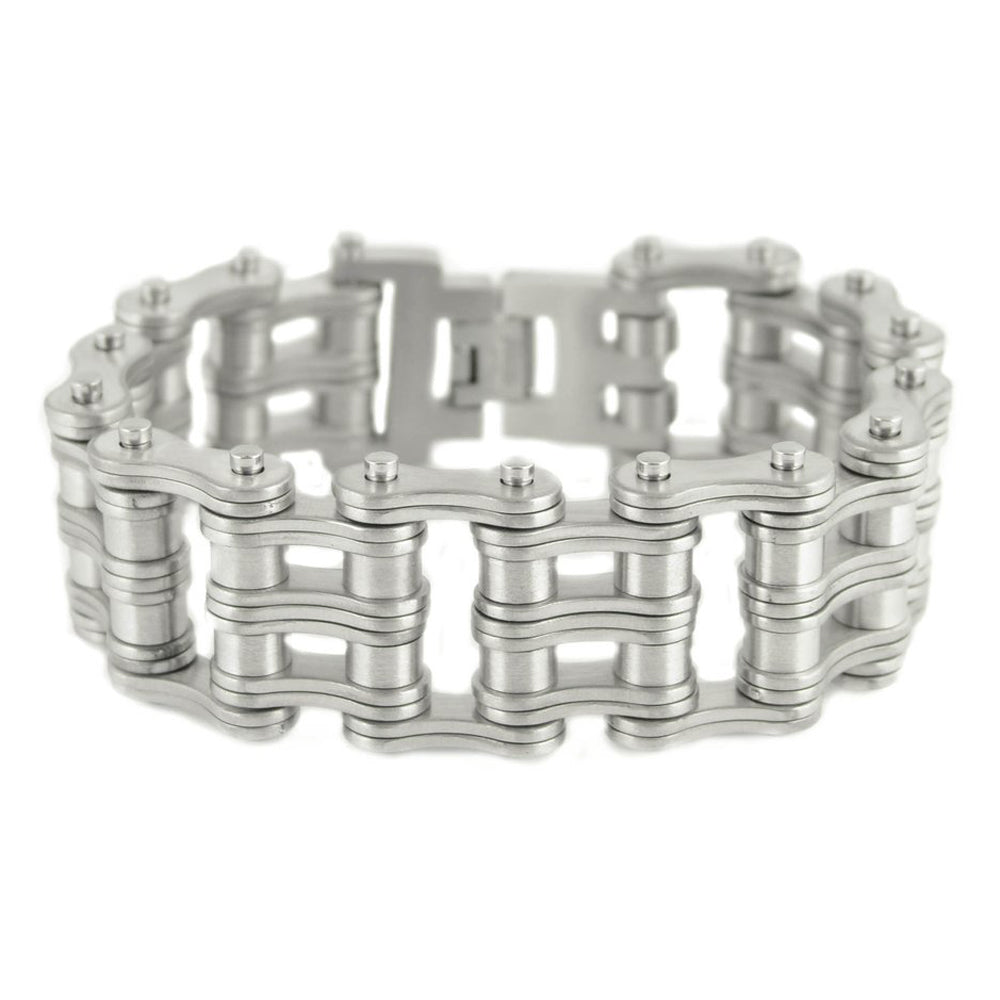 Sk1842 1’’ Wide All New Brushed Finish Double Roller Design Stainless Steel Motorcycle Chain