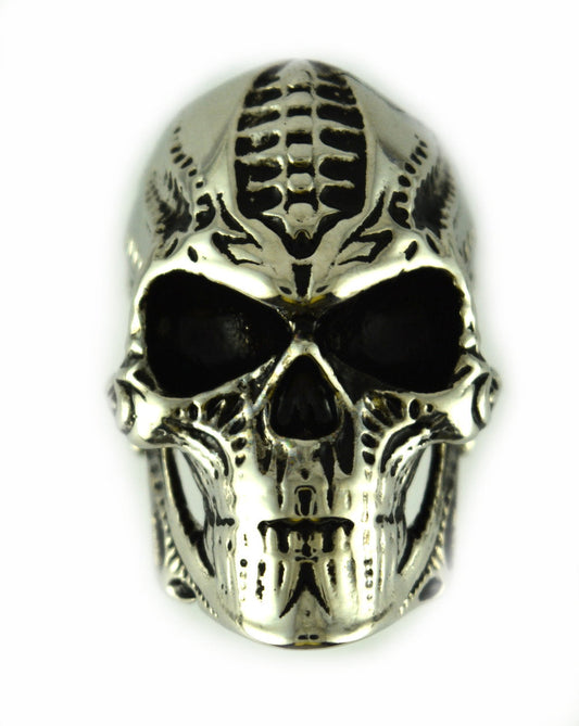 Sk2502 Biomechanical Stainless Steel Skull Ring Size 9-14 Rings