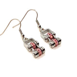 Sk2216E October Edition Mini 3/8’’ Wide Stainless Steel Tourmaline Imitation Crystal Earrings