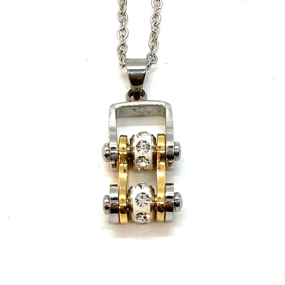 Sk2096N Pendant Mini Chain Link Necklace Silver Gold Stainless Steel Necklaces