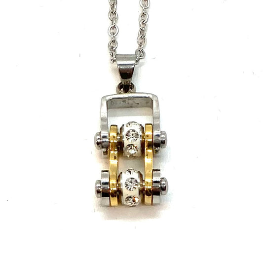 Sk2096N Pendant Mini Chain Link Necklace Silver Gold Stainless Steel Necklaces