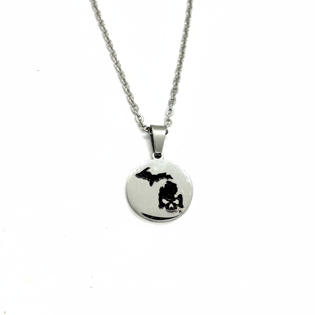 Michigan Bike Life Necklace and Earrings