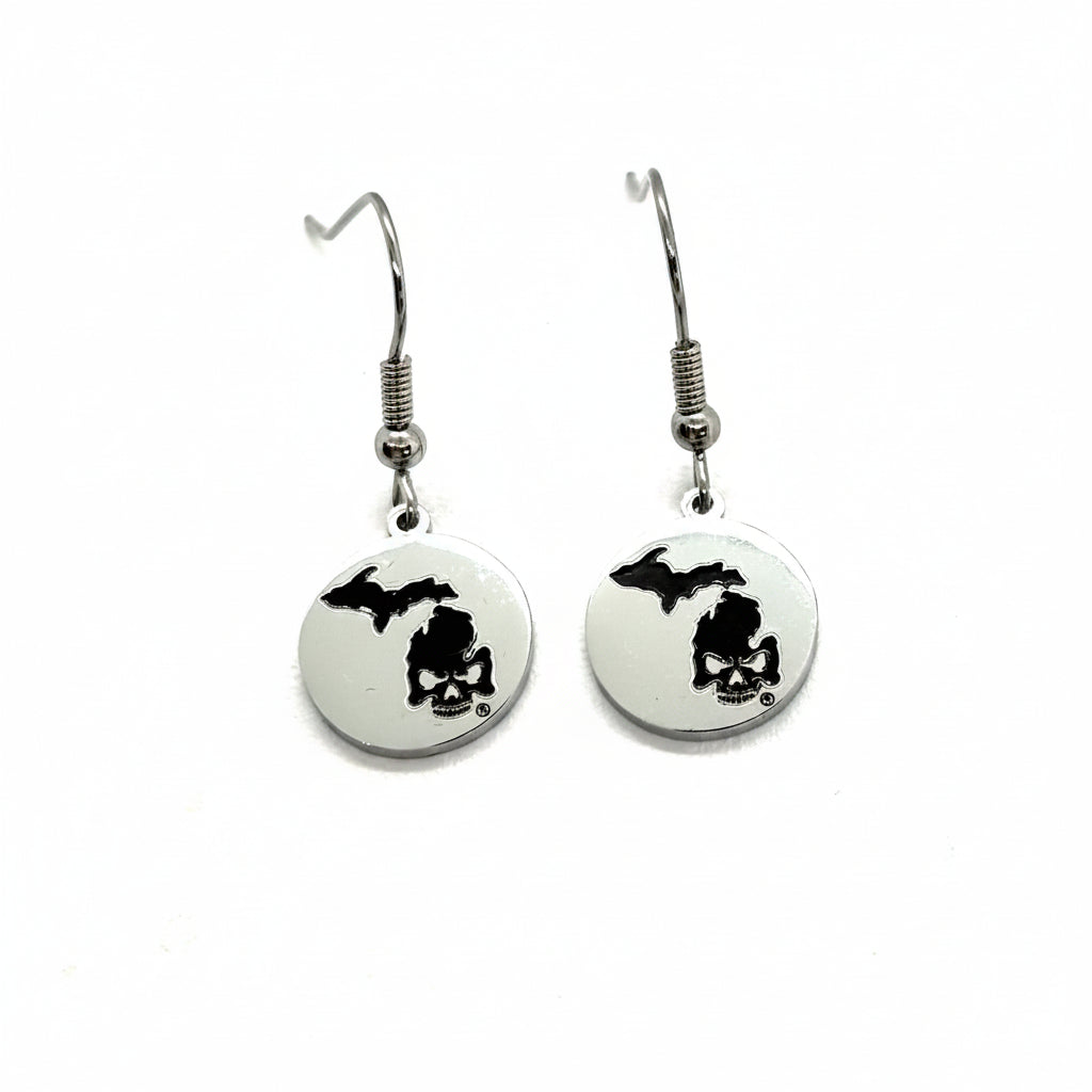 Michigan Bike Life Necklace and Earrings