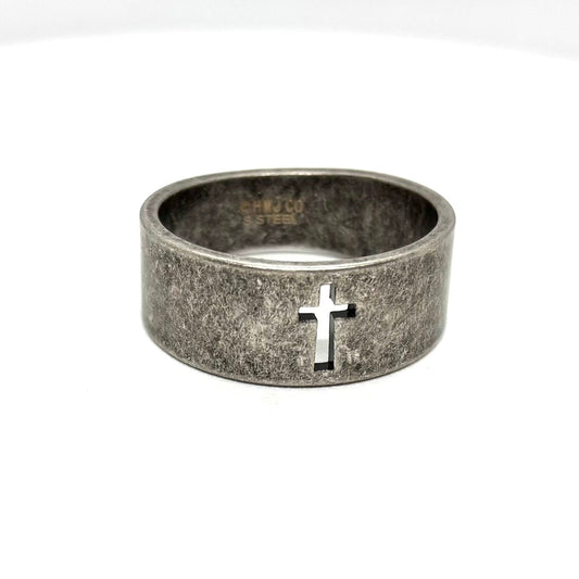 Men's Rugged Open Cross Ring