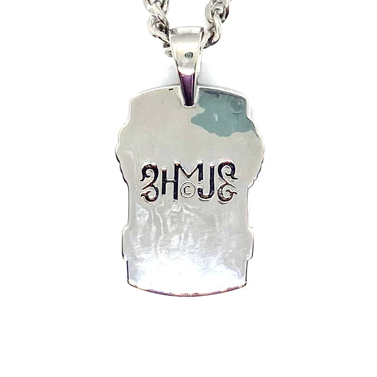 Sk6200 American Pride Flag Eagle Pendant With 24’ Cuban Link Chain. High Quality 316L Stainless