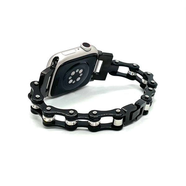 SK1117AW Ladies Watch Band - Black Color - 1/2" Wide Standard