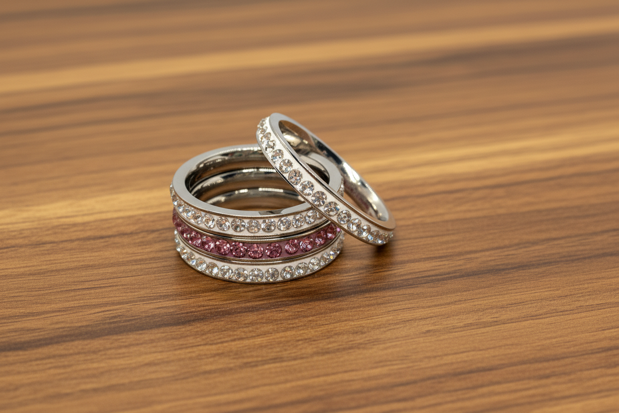 SK2310 Ladies Stackable Sparkle Ring