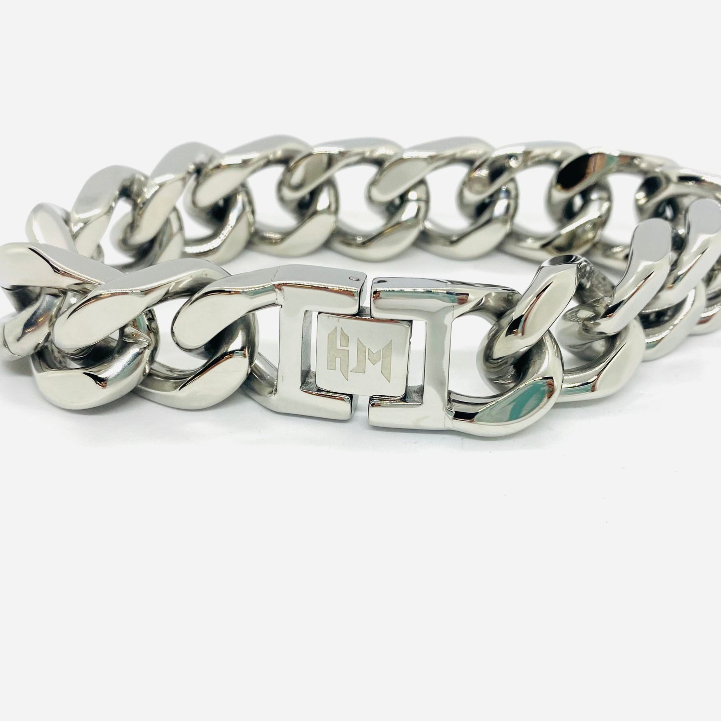 SK4016 3/4’’ Cuban Link Bracelet Silver Color Bracelet