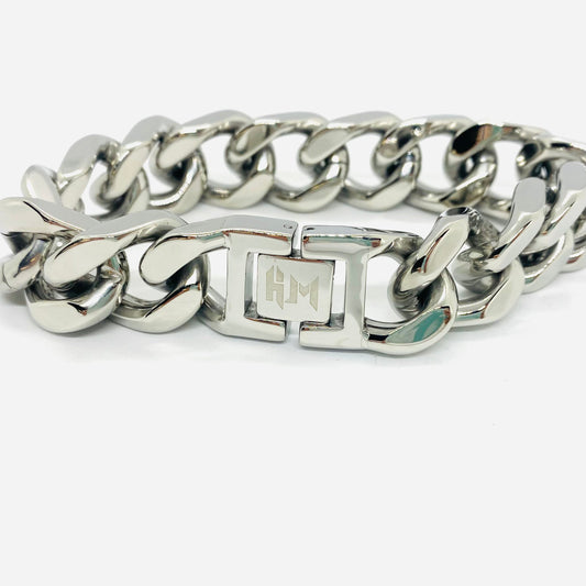 SK4016 3/4’’ Cuban Link Bracelet Silver Color Bracelet