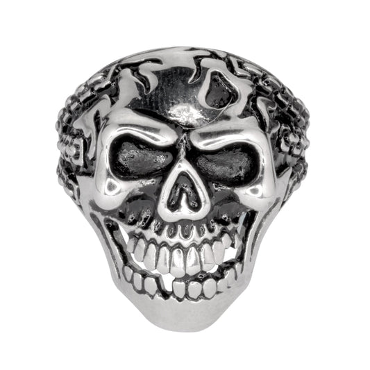 Sk1045 Gents Demon In Chains Ring Stainless Steel Motorcycle Biker Jewelry Rings