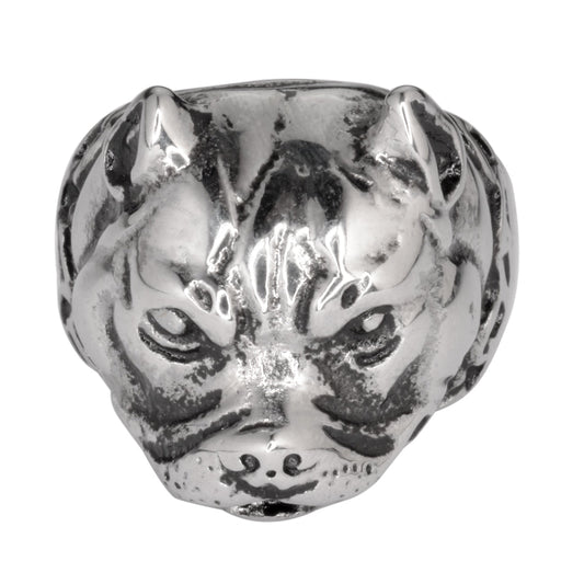 Sk1048 Gents Pit Bull Dog Ring Stainless Steel Motorcycle Biker Jewelry Rings