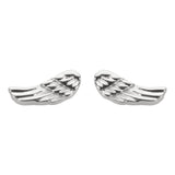 Sk1460 Angel Wing Earrings Post & Nut Stainless Steel Motorcycle Biker Jewelry