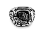 Sk6201 Mens Patriotic American Pride Flag Eagle Ring Rings