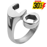 Sk1010 Gents Wrench Ring Stainless Steel Motorcycle Jewelry Size 8-15 Rings