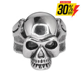 Sk1039 Gents Life After Death Winged Skull Ring Stainless Steel Motorcycle Biker Jewelry Rings