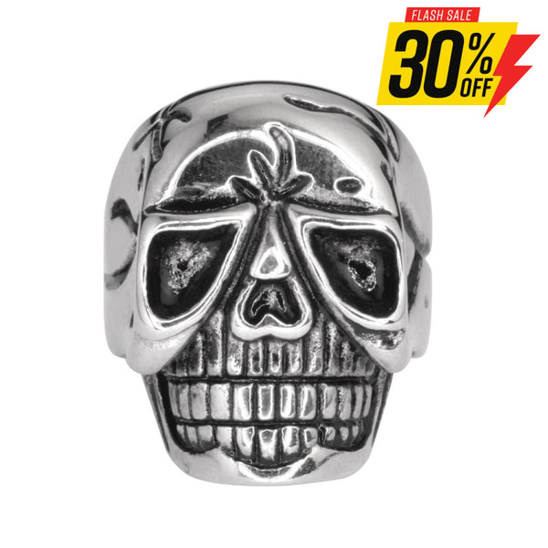 Sk1044 Gents Alien Skull Ring Stainless Steel Motorcycle Biker Jewelry Rings