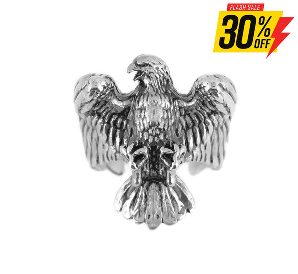 Sk1079 American Bald Eagle Ring Stainless Steel Motorcycle Jewelry Size 9-15 Rings