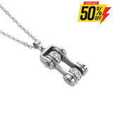 Sk1105N Ladies Bike Chain All Stainless Crystal Bling Necklace 19 Steel Motorcycle Jewelry Necklaces