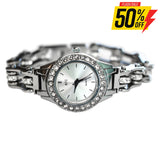 Sk1143 Watch Ladies 1/2’’ Wide Bike Chain Bracelet Stainless Steel