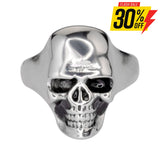 Sk1540 Large Gents Skull Ring Stainless Steel Human Cranium Size 9-16 Rings