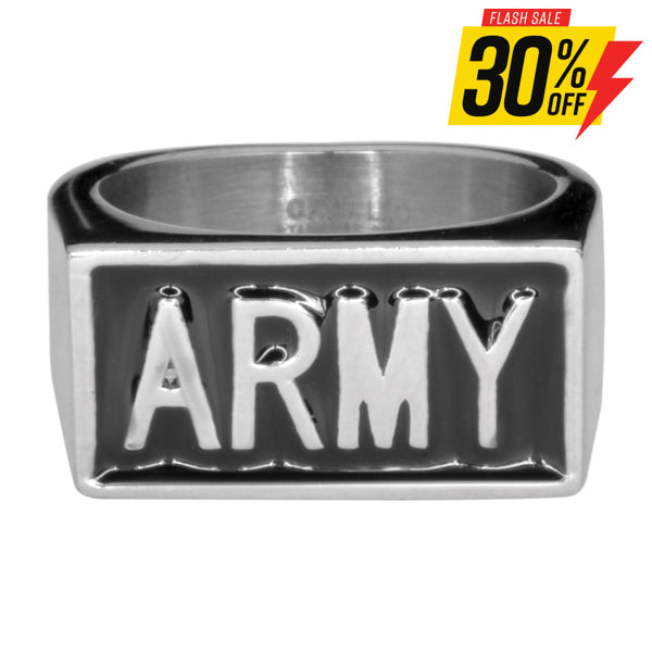 Sk1722 Gents Army Ring Stainless Steel Military Jewelry 316L Rings