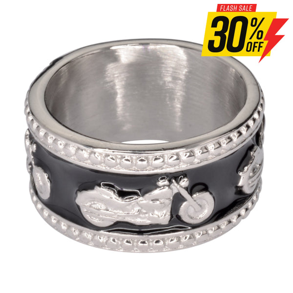 Sk1727 Motorcycle Bike Ring Stainless Steel Ladies Biker Jewelry Rings