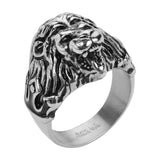 Sk1744 Gents Lion King Ring Stainless Steel Motorcycle Jewelry Size 9-14 Rings