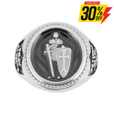 Sk1786 Gents Pray Always Armor Of God Ring Stainless Steel Motorcycle Jewelry Size 10-14 Rings