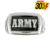 Sk1836 Ladies Or Men’s Army Ring Enameled American Flag Stainless Steel Military Jewelry Rings