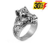 Sk1847 Gents Hog Wild Boar Ring Stainless Steel Motorcycle Jewelry Size 9-15 Rings