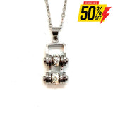 Sk2005N Pendant Mini Chain Link Necklace Silver Stainless Steel Necklaces