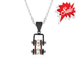 Sk2006N Pendant Mini Chain Link With Necklace Black Candy Red Stainless Steel Necklaces