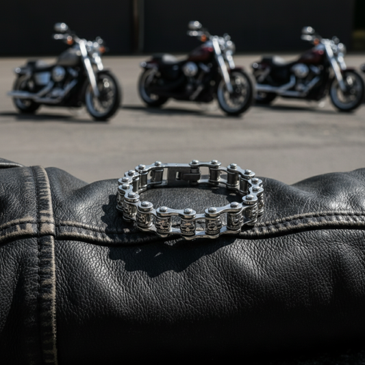 SK2031 3/8’’ Endless Skulls Bracelet Bracelet