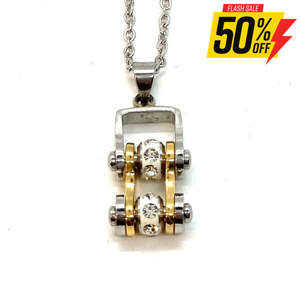 Sk2096N Pendant Mini Chain Link Necklace Silver Gold Stainless Steel Necklaces