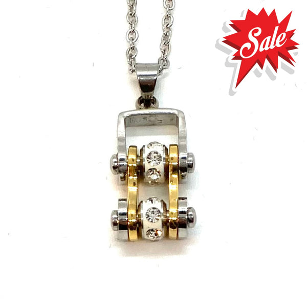 Sk2096N Pendant Mini Chain Link Necklace Silver Gold Stainless Steel Necklaces