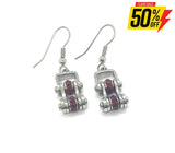 Sk2209E January Edition Earring Garnet Imitation Crystal Centers Earrings