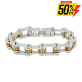 Sk2226 November 1/2’’ Wide Citrine Color Crystal Centers Ladies Bracelets