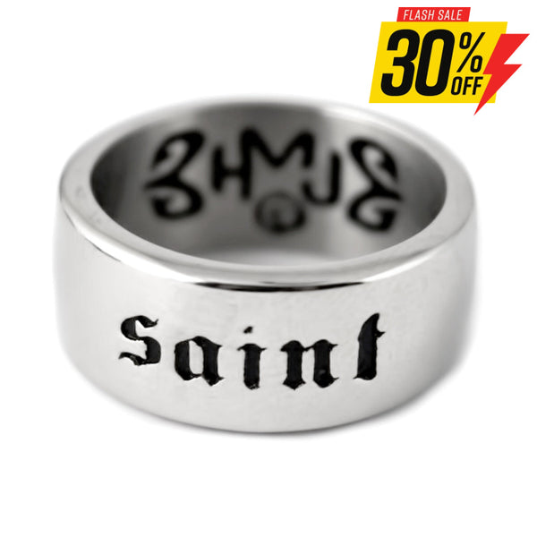 Sk2268 Unisex Saint Ring Stainless Steel Motorcycle Biker Christian Size 7-15 Rings