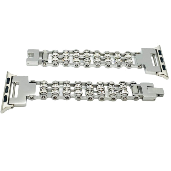 Sk2800Aw Ladies Watch Band - Silver Color 3/8 Wide Mini Bands