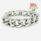 SK4016 3/4’’ Cuban Link Bracelet Silver Color Bracelet