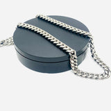 SK4020 Necklace 1/2’’ Wide Cuban Link Silver Color Chains