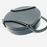 SK4021G Necklace 3/8’’ Wide Cuban Link Polished Gunmetal Chains